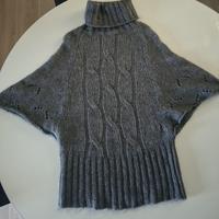 Abito donna grigio collo alto 