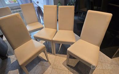 6 Sedie moderne - Struttura ok (da rivestire)