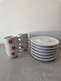 Set 6 tazzine caffè + 6 piattini Illy