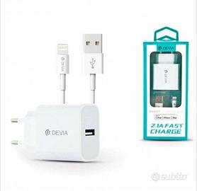 Caricabatterie + cavo  x iPhone fino  a 14