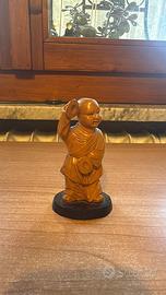 Statuetta legno intagliato – Monaco buddhista