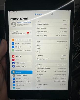 iPad Mini 4 Wifi + 4G 128 Gb