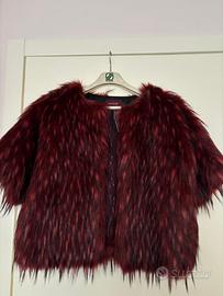 giacca in eco pelliccia