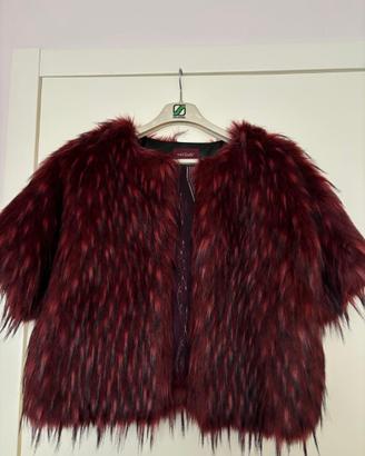 giacca in eco pelliccia