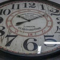 Orologio vintage shabby chic metallo old town