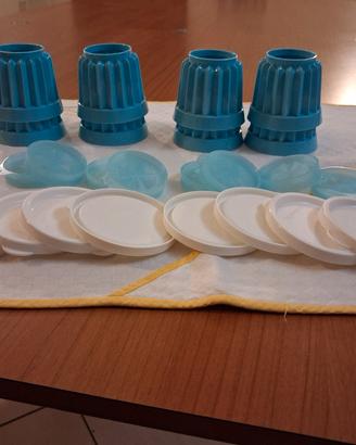 8 stampi mignon per budino Tupperware