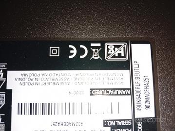 TV LG 49 schermo rotto . pezzi di ricambio 