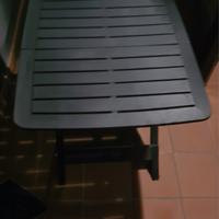 Tavolo Pieghevole da Esterno/Balcone - Resina Antr