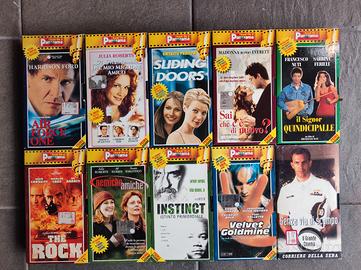 Lotto di 10 vhs generi misti