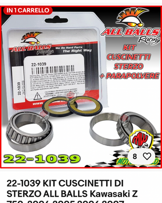 Cuscinetti sterzo NUOVI Kawasaki/Honda