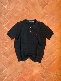 Maglia Polo Ralph Lauren Cable Knit Nera L 👕