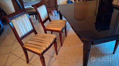 Soggiorno classico in mogano 