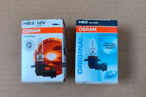 N.2 lampadine alogene OSRAM HB3