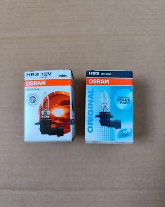 N.2 lampadine alogene OSRAM HB3