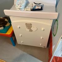 Fasciatoio con cassettiera