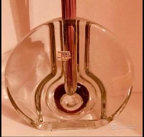 Vaso rotondo in cristallo vintage