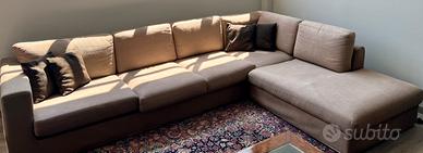 Divano angolare tessuto cotone