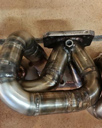 Abarth. Collettori in acciaio per turbina TD04
