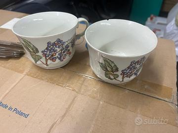 Tazze in ceramica decorate – vintage