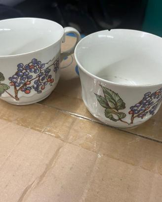 Tazze in ceramica decorate – vintage