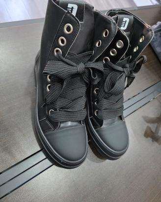 scarpe mod rick owens alte nere 