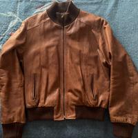 Giacca di pelle marrone marca OverPell, taglia L