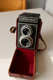 Photina reflex Photavit con custodia in cuoio orig