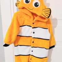 Costume Carnevale Pesce (Nemo style) Taglia 1 Anno
