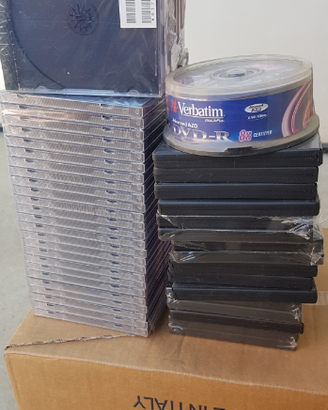 Dvd vergini + custodie dvd e cd