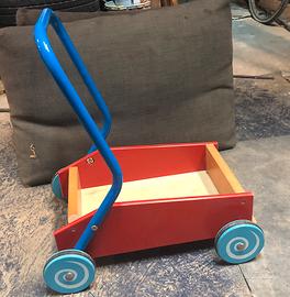 Carello primi passi in legno