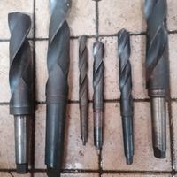 10 punte HSS assortite tornio trapano cono morse