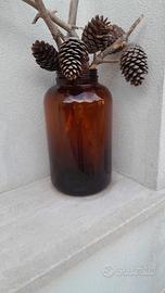 contenitore antico in vetro 