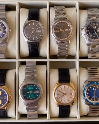 Vintage orologi Seiko Lorenz Edox Timex