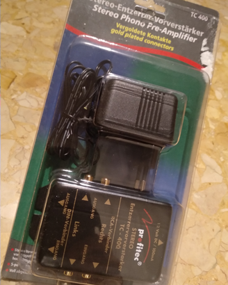 Pre Phono stereo TC400 per giradischi, nuovo