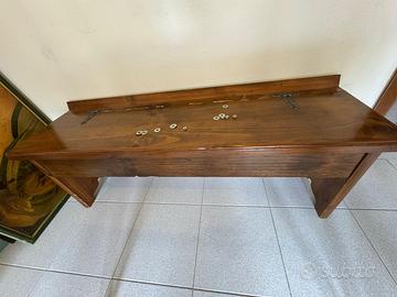 Coppia panche contenitore legno