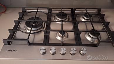 Piano cottura Samsung 5 fuochi a gas –acciaio inox