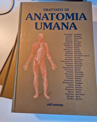 Trattato di Anatomia Umana, Anastasi 3 vol