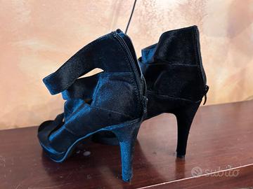 scarpe con tacco alto in velluto 42