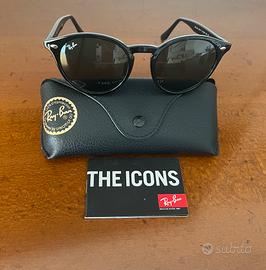 Ray-Ban ORB2180 Nero Lucido Originali Nuovi Unisex