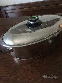 Pentola pescera AMC con cestello vapore