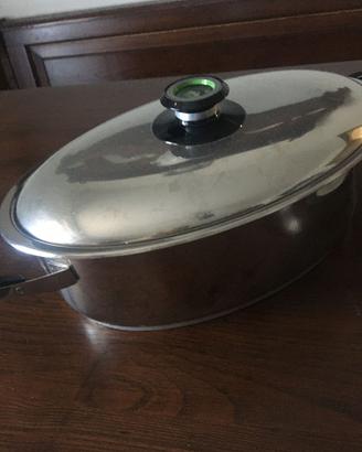 Pentola pescera AMC con cestello vapore
