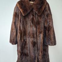 Cappotto Lungo in Visone Mogano