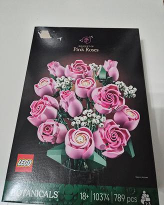 lego bouquet rose rosa 