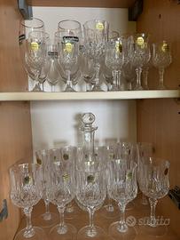 Set bicchieri in cristallo vintage Crystal D’arque