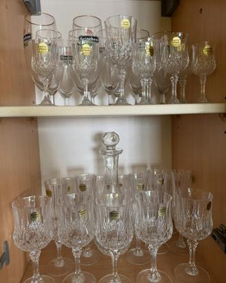 Set bicchieri in cristallo vintage Crystal D’arque