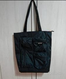 Borsa nera K-way con taschine