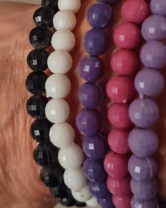 braccialetti perline colorati