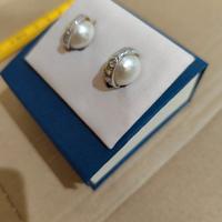 Orecchini perla con zirconi vintage 