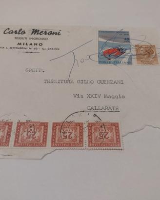 buste affrancatura mista - commemorative