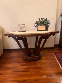 Console/tavolo da ingresso in legno stile classico